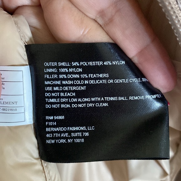 Bernardo Packable Puffer Vest Sz Med - Picture 9 of 15